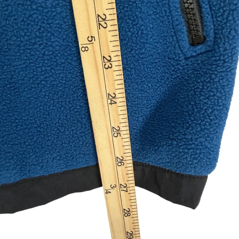 Vintage 90s The‎ North Face Denali Fleece Blue Full Zip Outdoor Vest Mens Size L